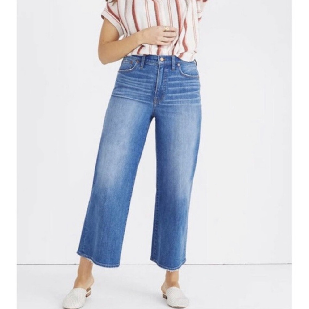 Wide-leg cropped Madewell jeans